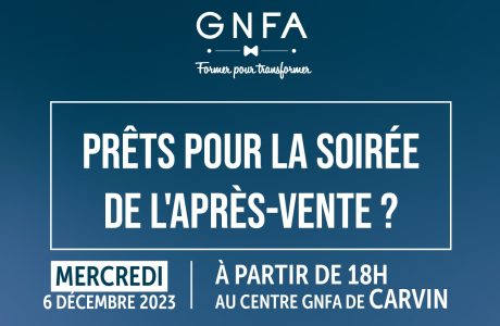 L'invitation à la Soirée de l'Après-Vente de Carvin.